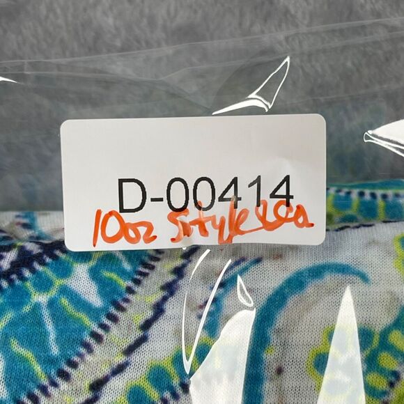 Style & Co Top 2X Multicolor Paisley Crochet Trim Sublimation Butterfly Sleeve - Picture 11 of 12